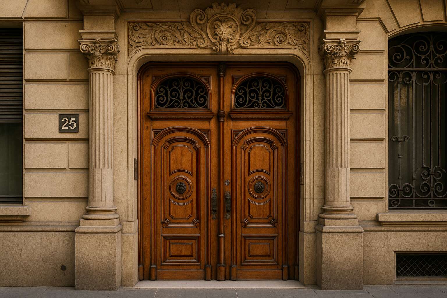 blindar una puerta antigua en Barcelona