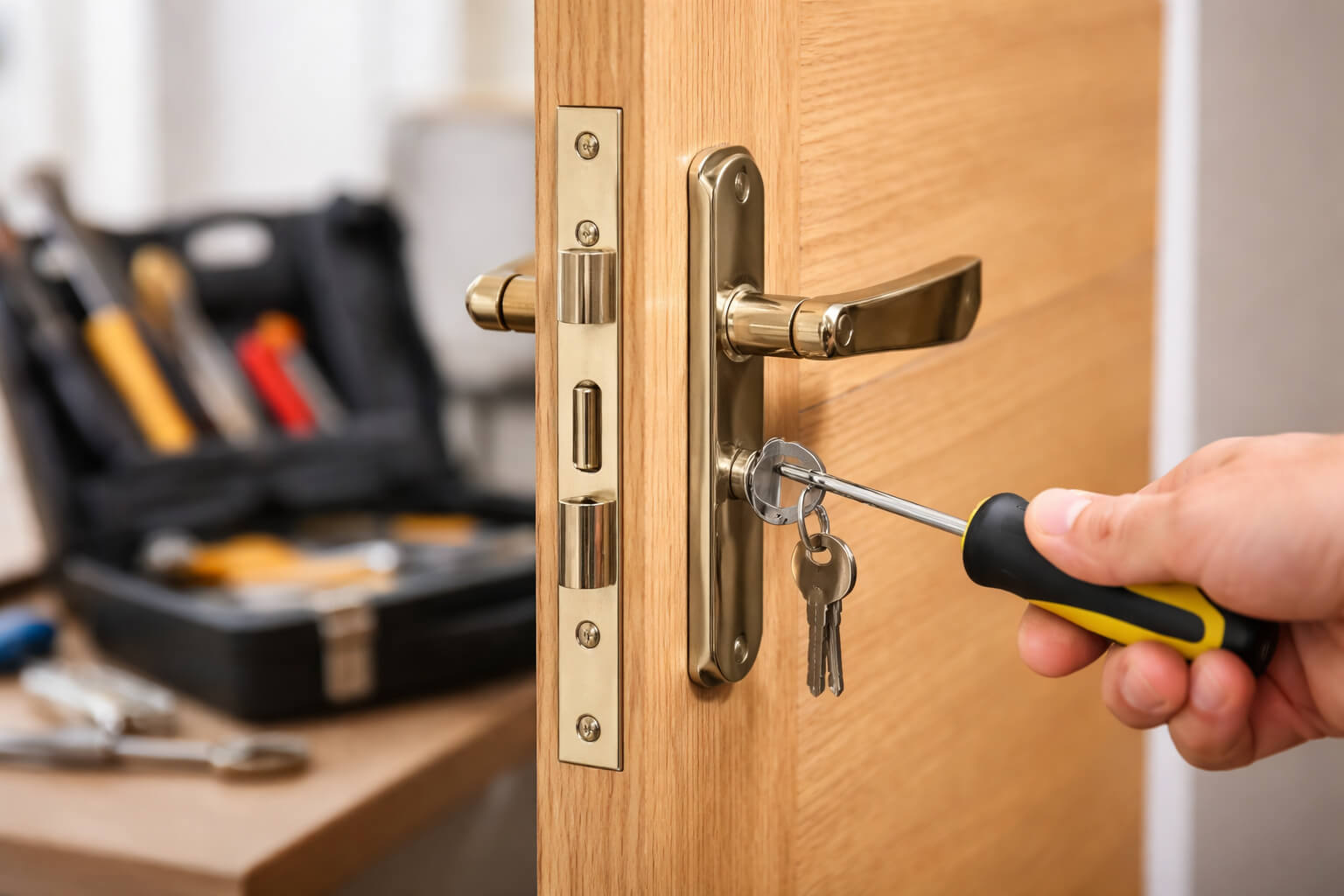 cerradura de embutir