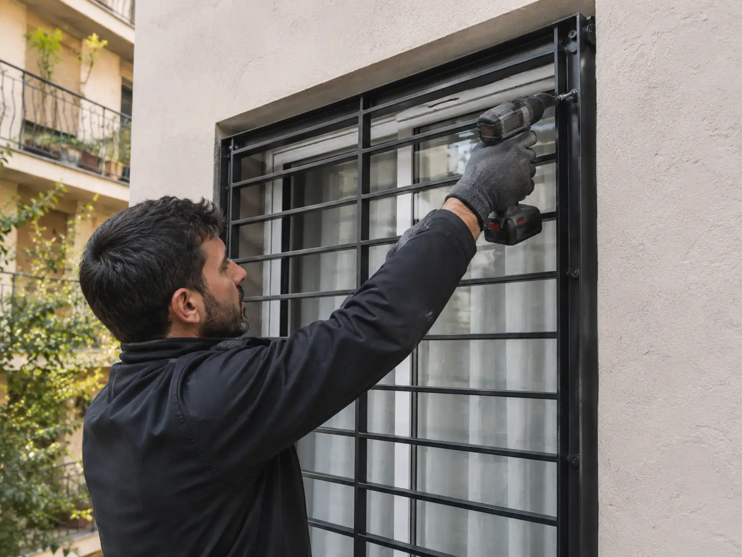 instalación profesional de reja para ventana sin obra