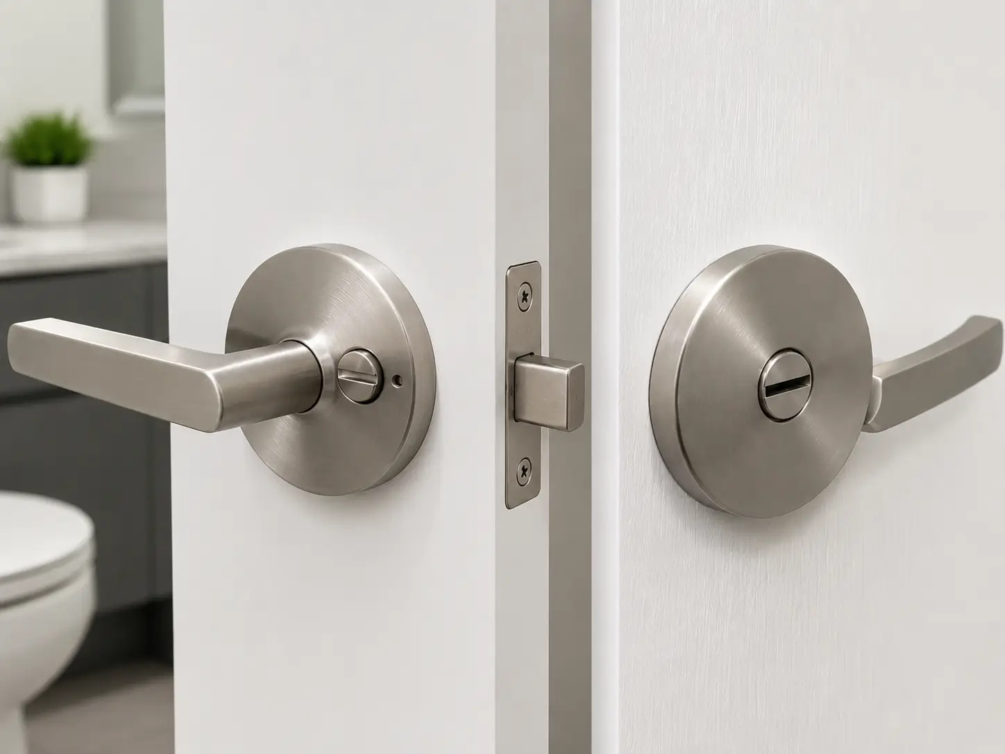 picaporte con condena para puerta de baño interior