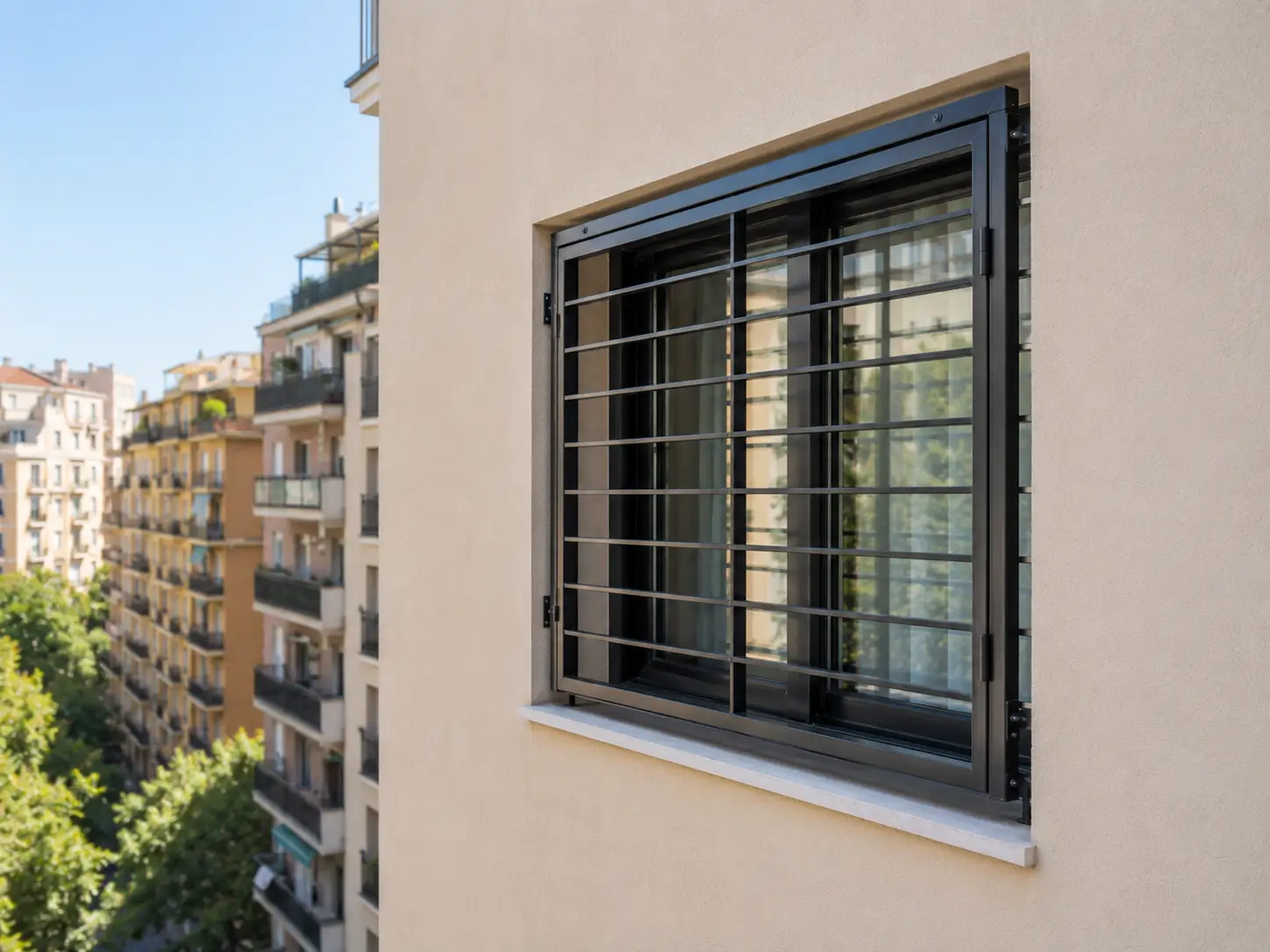 reja de seguridad infantil para ventana sin obra