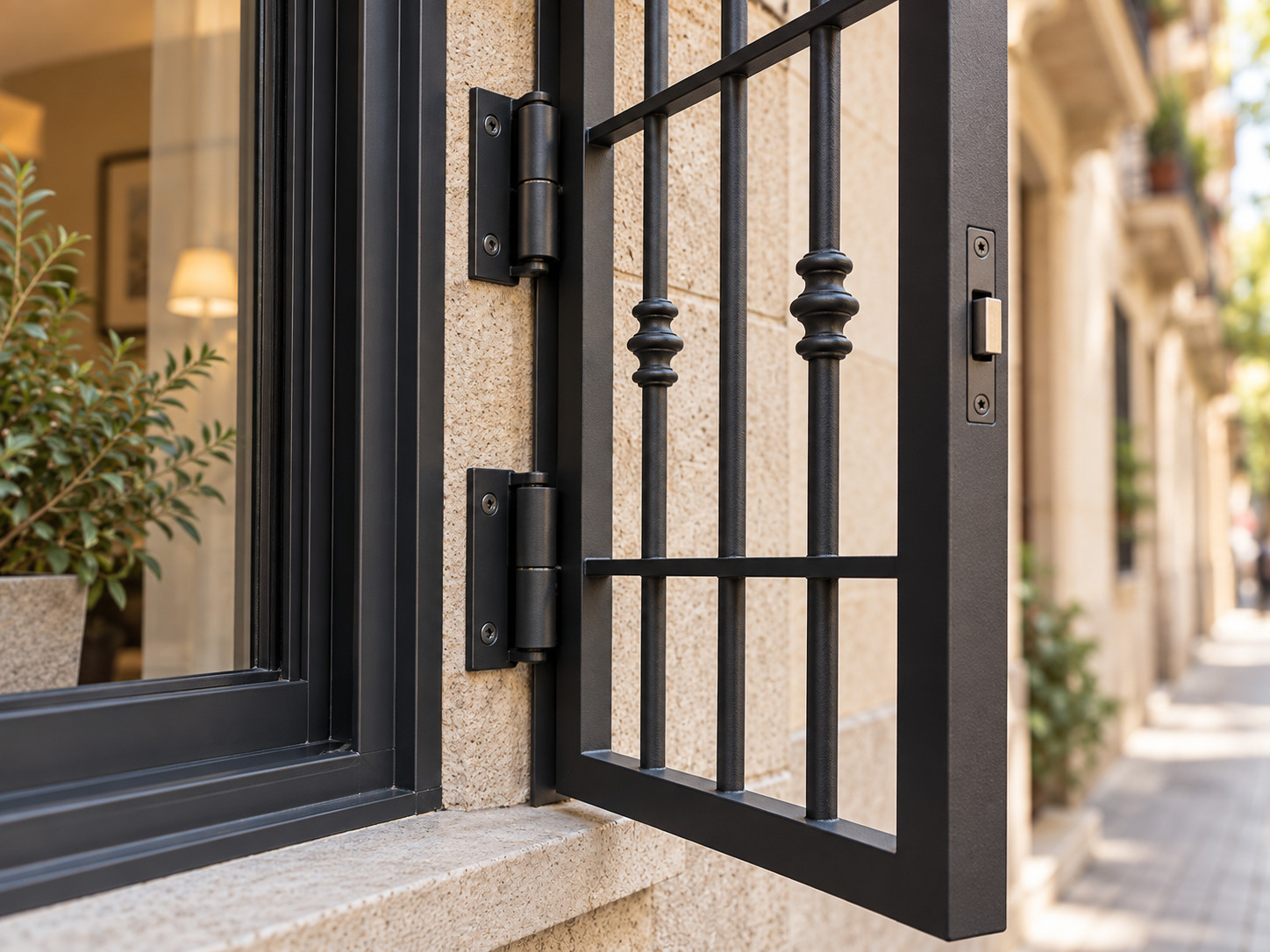 Rejas abatibles para ventanas
