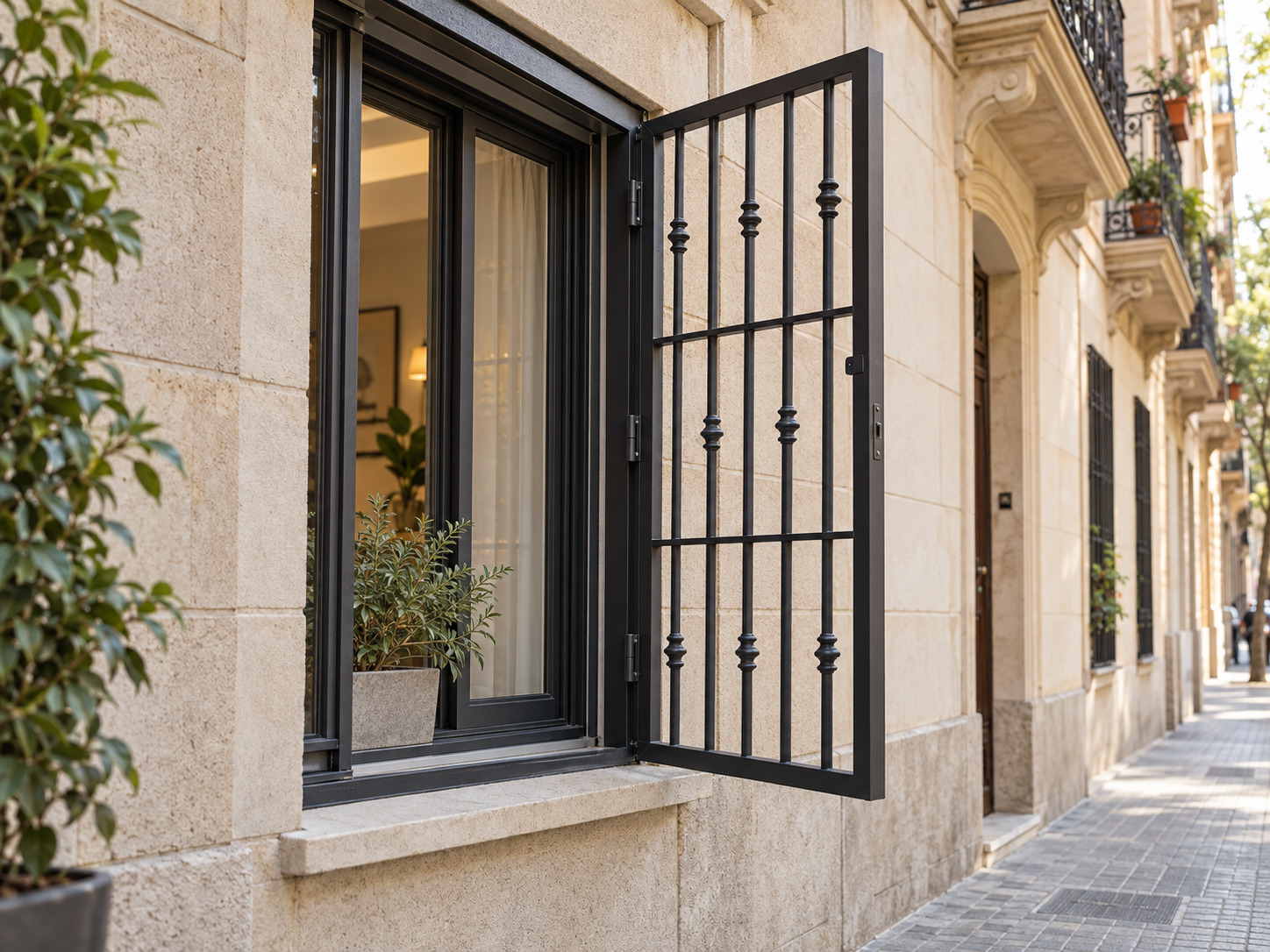Rejas abatibles para ventanas